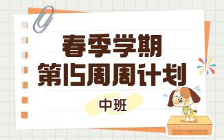 2025年春季学期第15周周计划