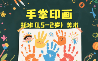 手掌印画