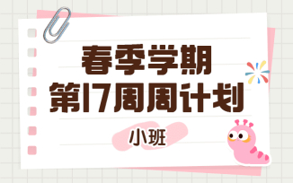 2025年春季学期第17周周计划