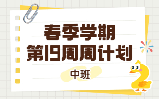 2025年春季学期第19周周计划
