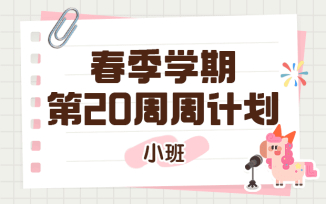2025年春季学期第20周周计划